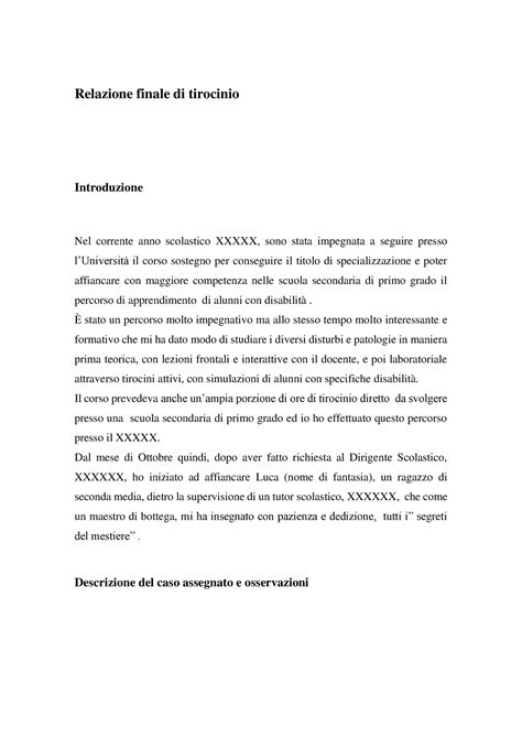 Esempio Relazione 2 .